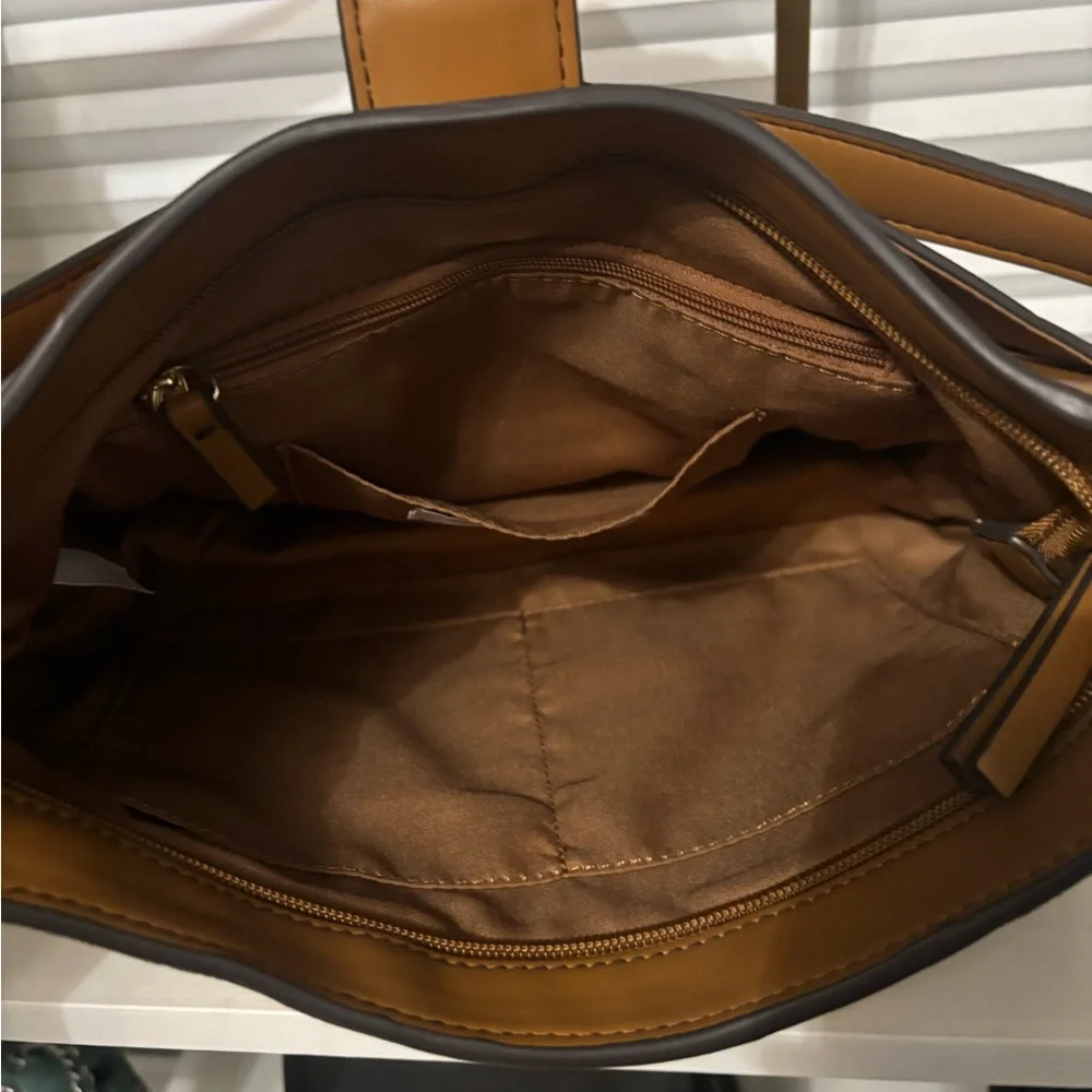 Liz Claiborne Faux Suede Shoulder Bag - Picture 4 of 4